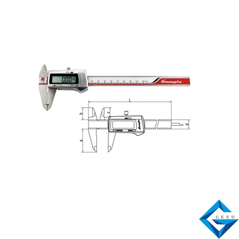 3V鋰電池?cái)?shù)顯卡尺(金屬)111-101V-10G測量0-150