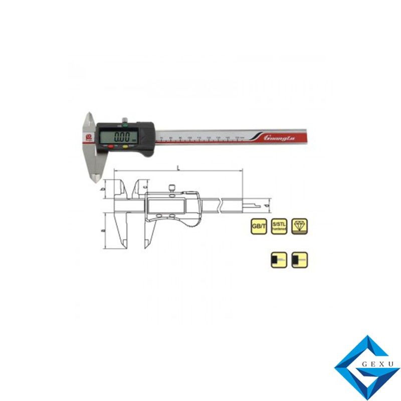 三鍵數(shù)顯卡尺111-100測量0-100