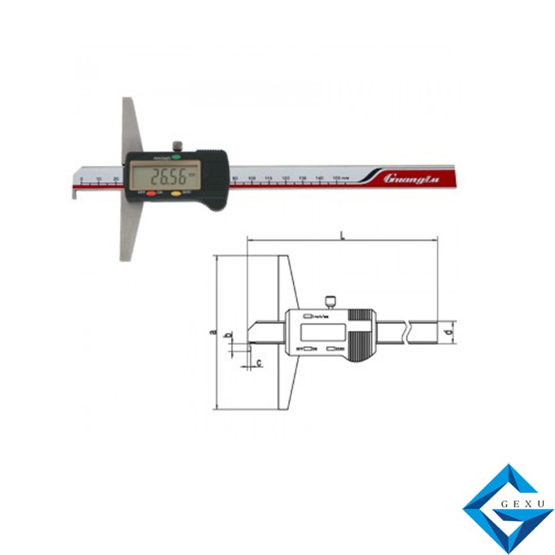 單鉤頭數(shù)顯深度尺123-101測(cè)量0-150mm