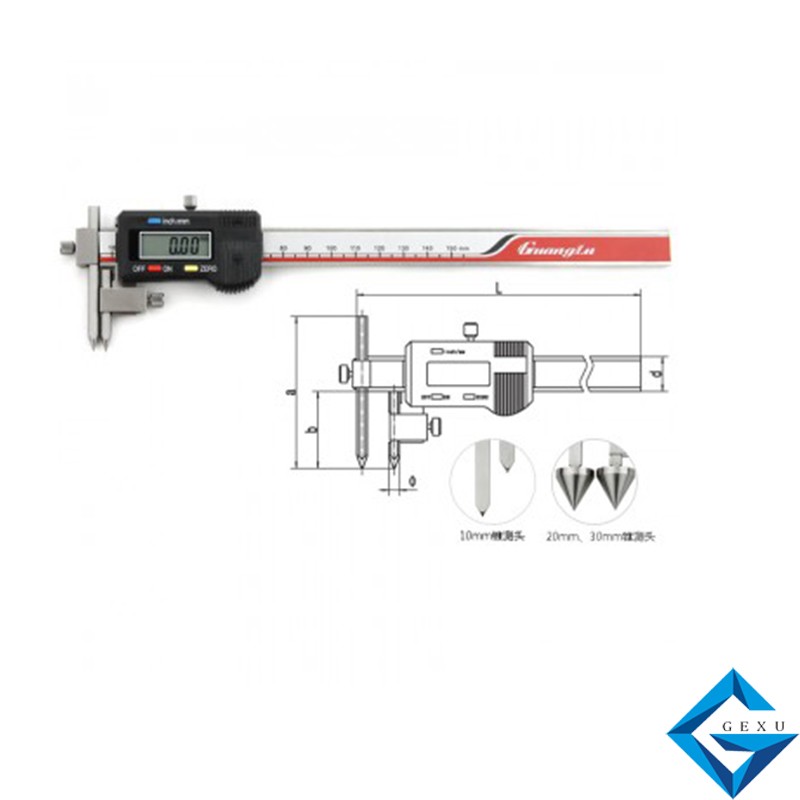 中心距數(shù)顯卡尺119-111測量5-150