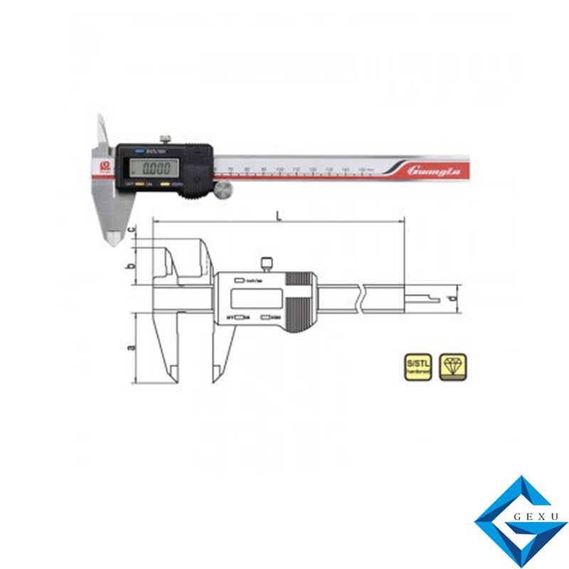 上同向爪數(shù)顯卡尺112-211測量0-150